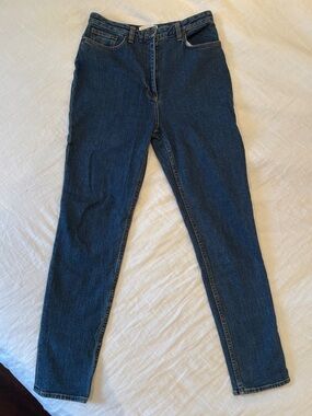 The Row High-Rise Straight-Leg Jeans - Dark Blue